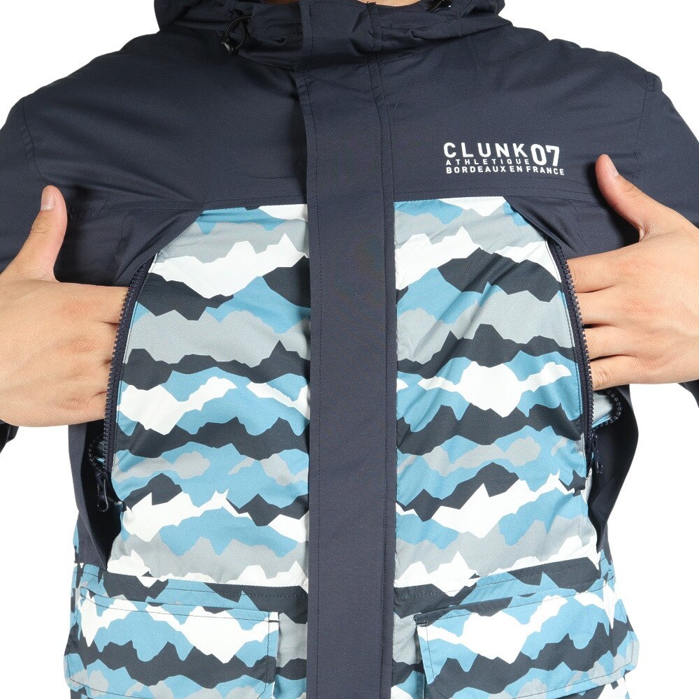 クランク（CLUNK）（メンズ）ゴルフウェア アウター パーカー 4つポケット 撥水ウインドジャケット CL5NTY12 NVY★★★