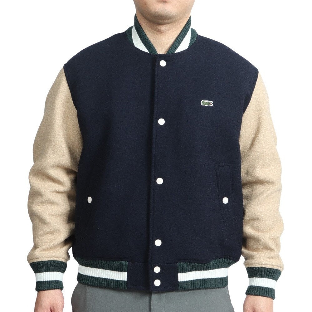 ラコステ（LACOSTE）（メンズ）ゴルフウェア ウールブレンドスタジアムジャケット BH0562L-BPT