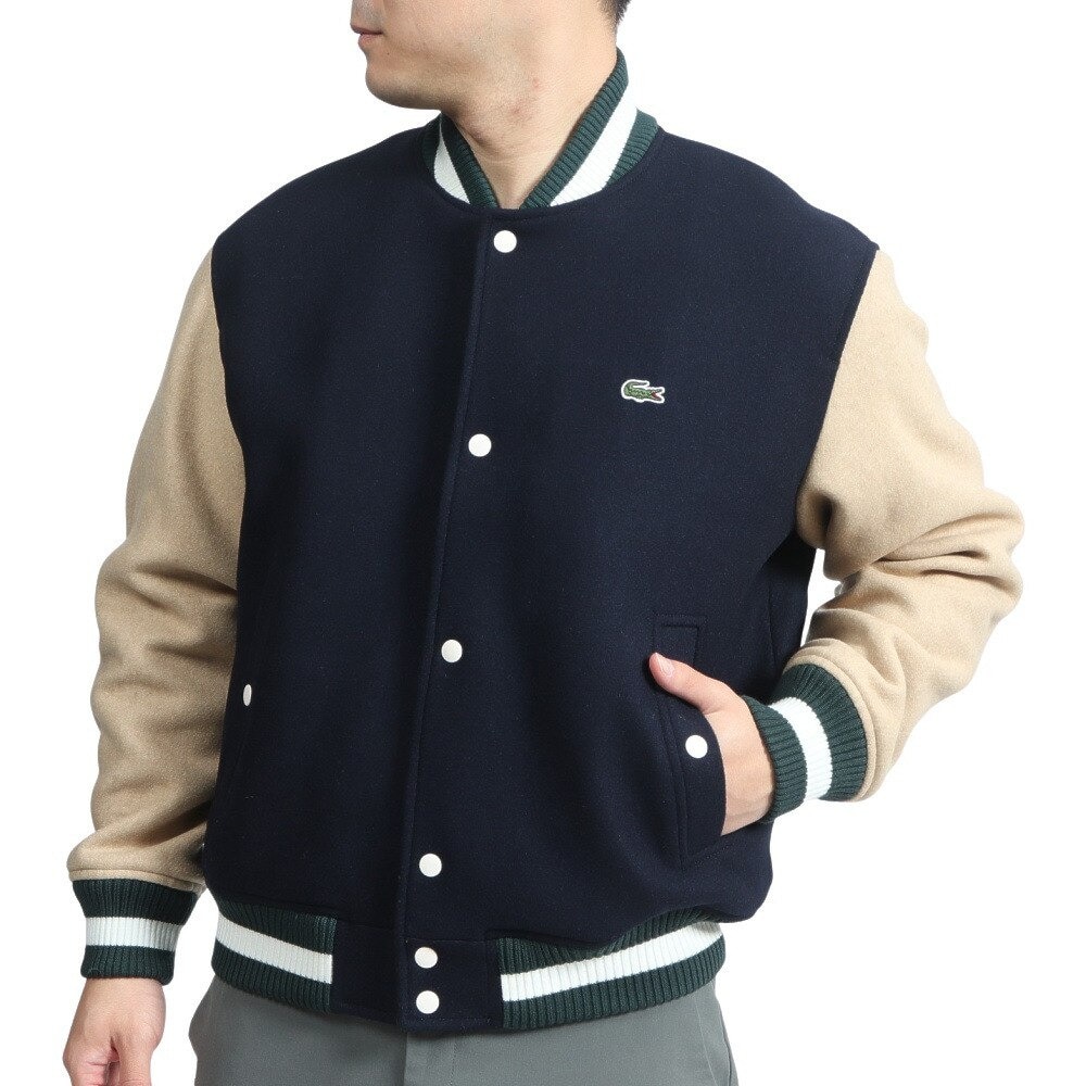 ラコステ（LACOSTE）（メンズ）ゴルフウェア ウールブレンドスタジアムジャケット BH0562L-BPT