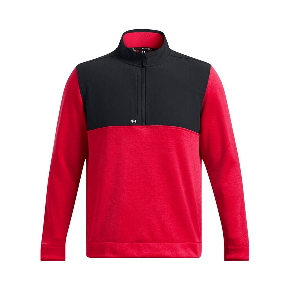 アンダーアーマー（UNDER ARMOUR）（メンズ）ゴルフウェア アウター 撥水 保温 Drive Storm SweaterFleece ハーフジップシャツ 1387121 600