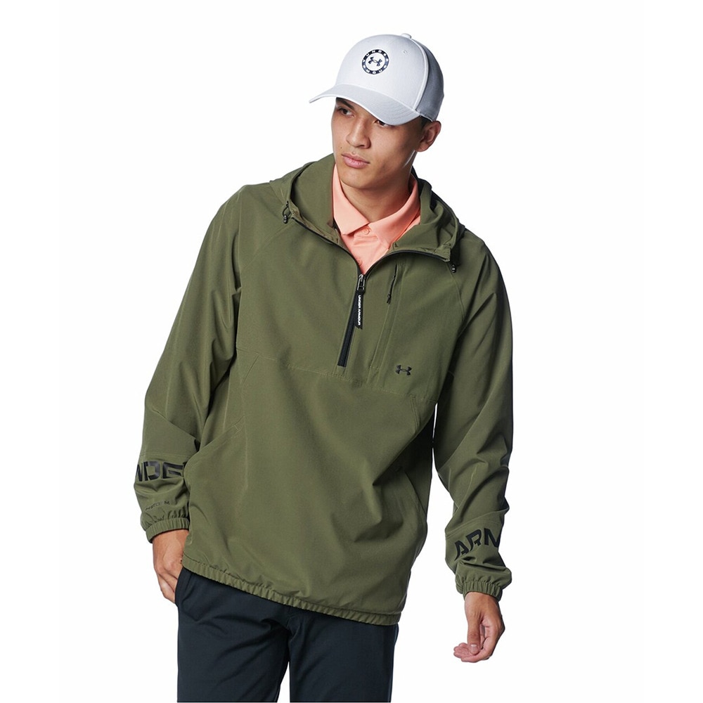 アンダーアーマー（UNDER ARMOUR）（メンズ）ゴルフウェア アウター 撥水 フード付き DriveAnorakジャケット 1388319 390