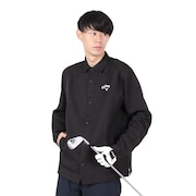 (メンズ)ゴルフウェア アウター シワツイル&チェックプリントシャツブルゾン C24215102-1010