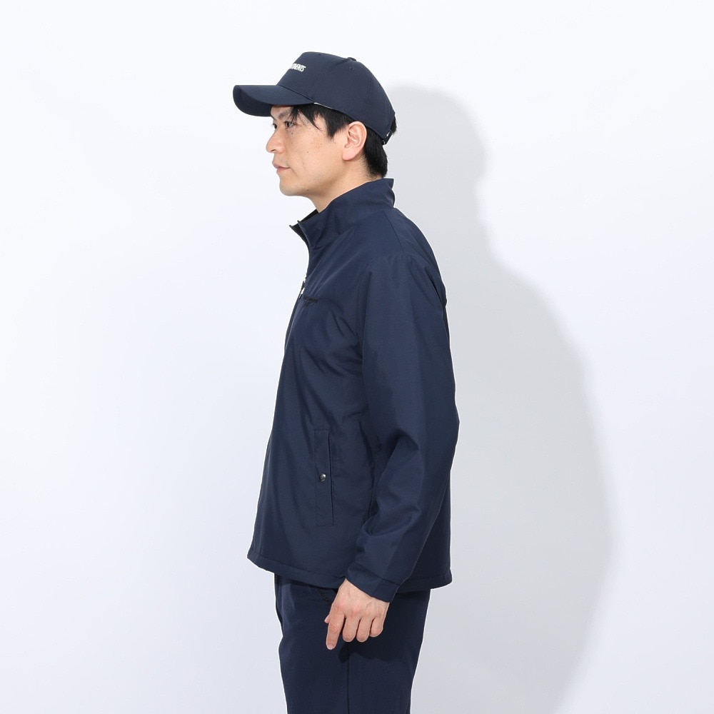 トランスコンチネンツ（TRANS CONTINENTS）（メンズ）ゴルフウェア アウター 撥水 裏メッシュ 起毛 フルジップアウター X24AW02T-NV