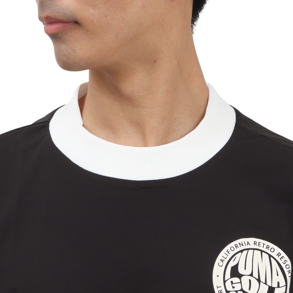 プーマ（PUMA）（メンズ）ゴルフウェア アウター 半袖 ウーブン ピステシャツ 635497-01