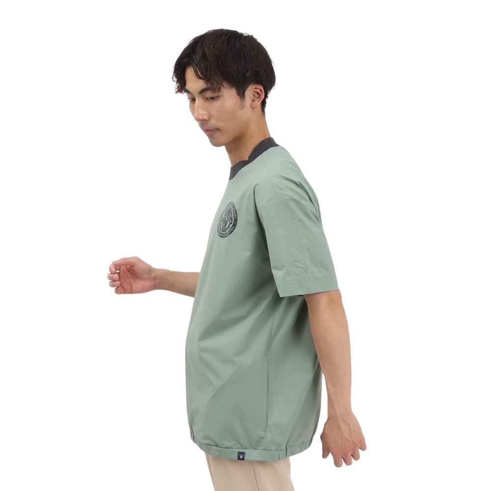 プーマ（PUMA）（メンズ）ゴルフウェア アウター 半袖 ウーブン ピステシャツ 635497-02