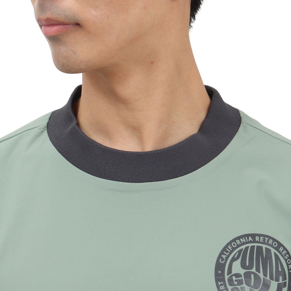 プーマ（PUMA）（メンズ）ゴルフウェア アウター 半袖 ウーブン ピステシャツ 635497-02