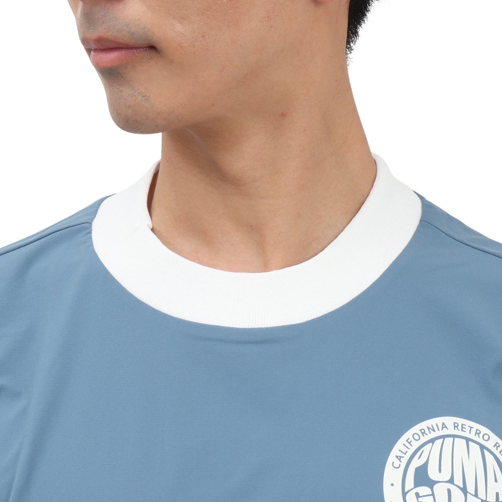 プーマ（PUMA）（メンズ）ゴルフウェア アウター 半袖 ウーブン ピステシャツ 635497-03