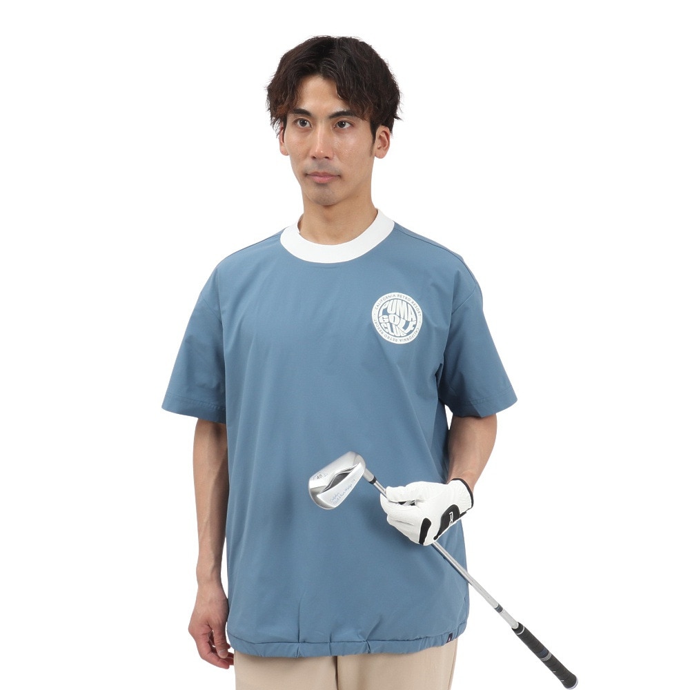 プーマ（PUMA）（メンズ）ゴルフウェア アウター 半袖 ウーブン ピステシャツ 635497-03