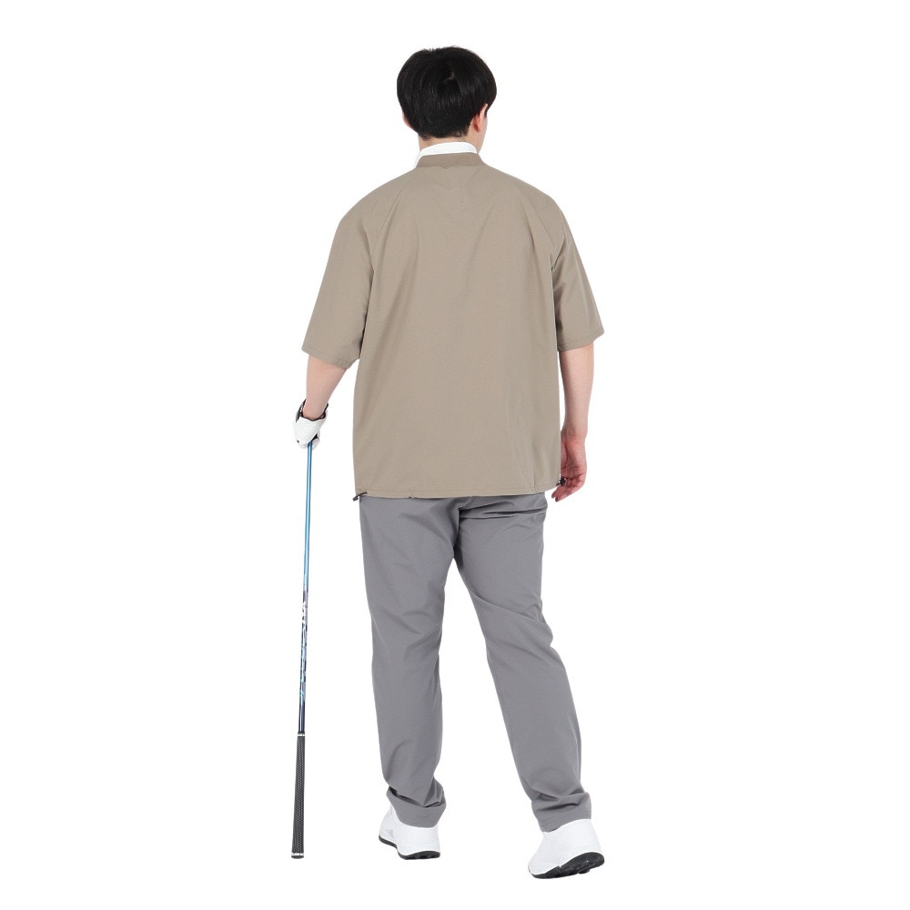 シルバースコット845（SILVERSCOTT845）（メンズ）ゴルフウェア WOVEN ハーフジップ プルオーバー SS25SST004 BEG