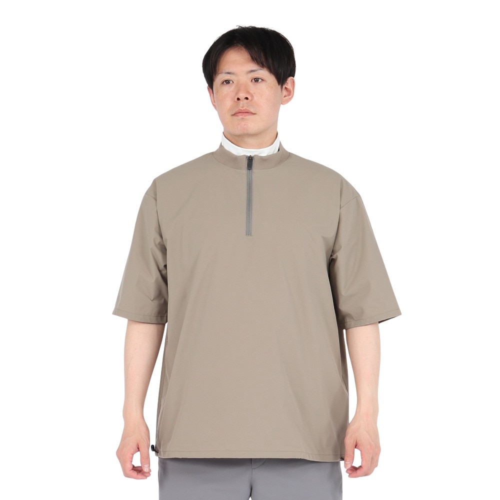 シルバースコット845（SILVERSCOTT845）（メンズ）ゴルフウェア WOVEN ハーフジップ プルオーバー SS25SST004 BEG