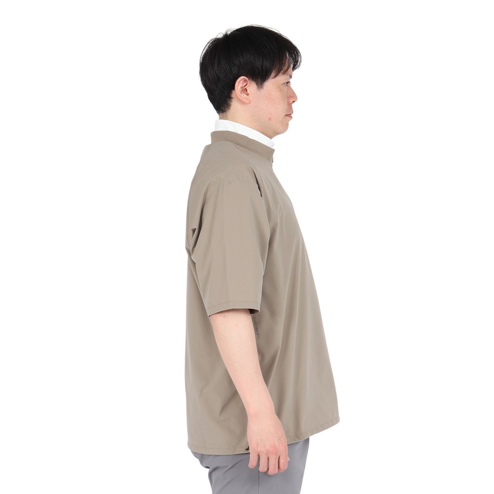 シルバースコット845（SILVERSCOTT845）（メンズ）ゴルフウェア WOVEN ハーフジップ プルオーバー SS25SST004 BEG