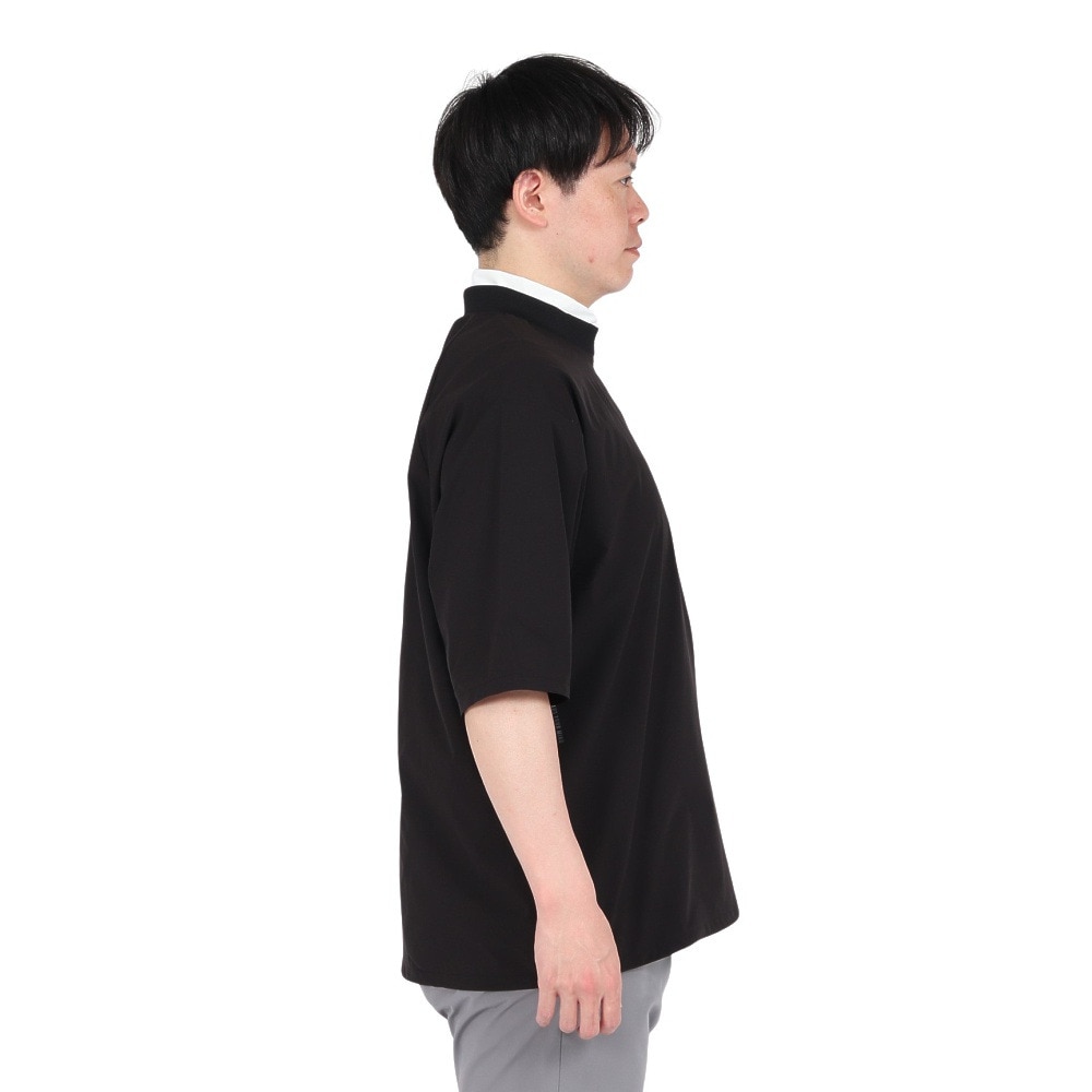 シルバースコット845（SILVERSCOTT845）（メンズ）ゴルフウェア WOVEN ハーフジップ プルオーバー SS25SST004 BLK
