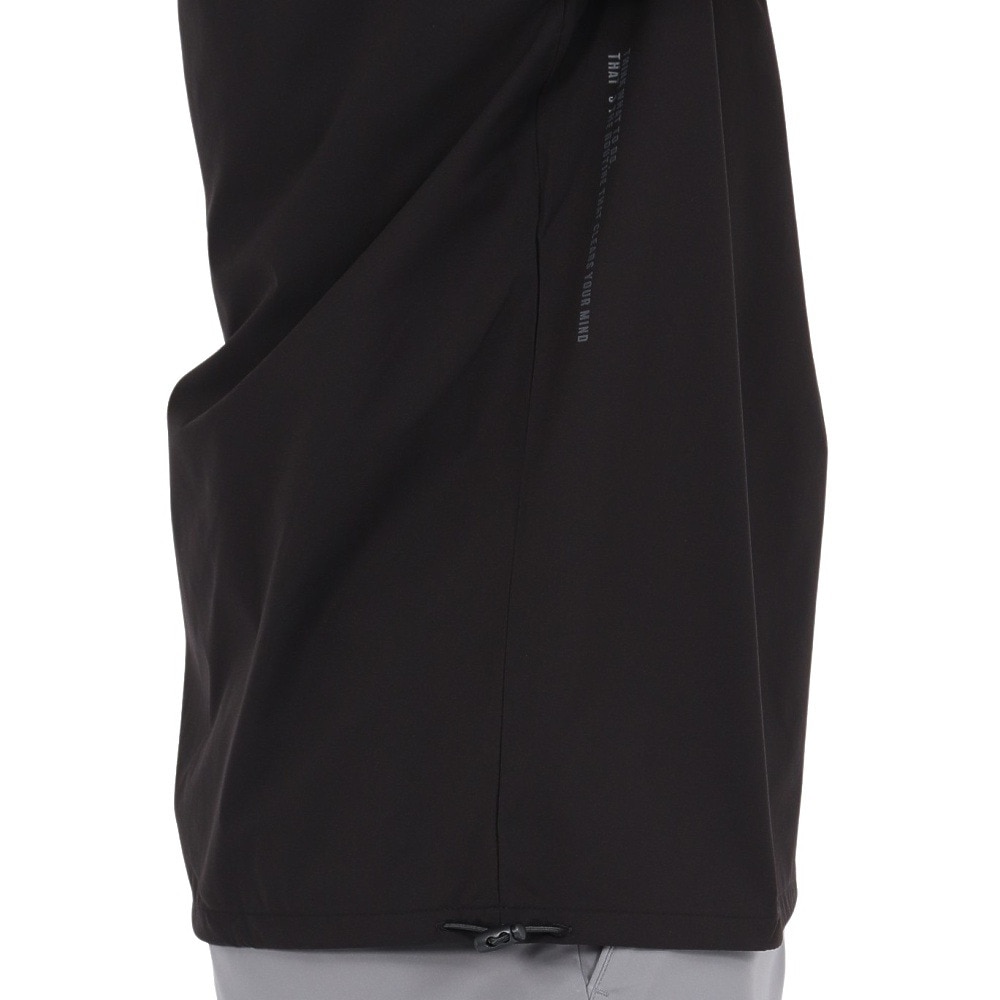シルバースコット845（SILVERSCOTT845）（メンズ）ゴルフウェア WOVEN ハーフジップ プルオーバー SS25SST004 BLK