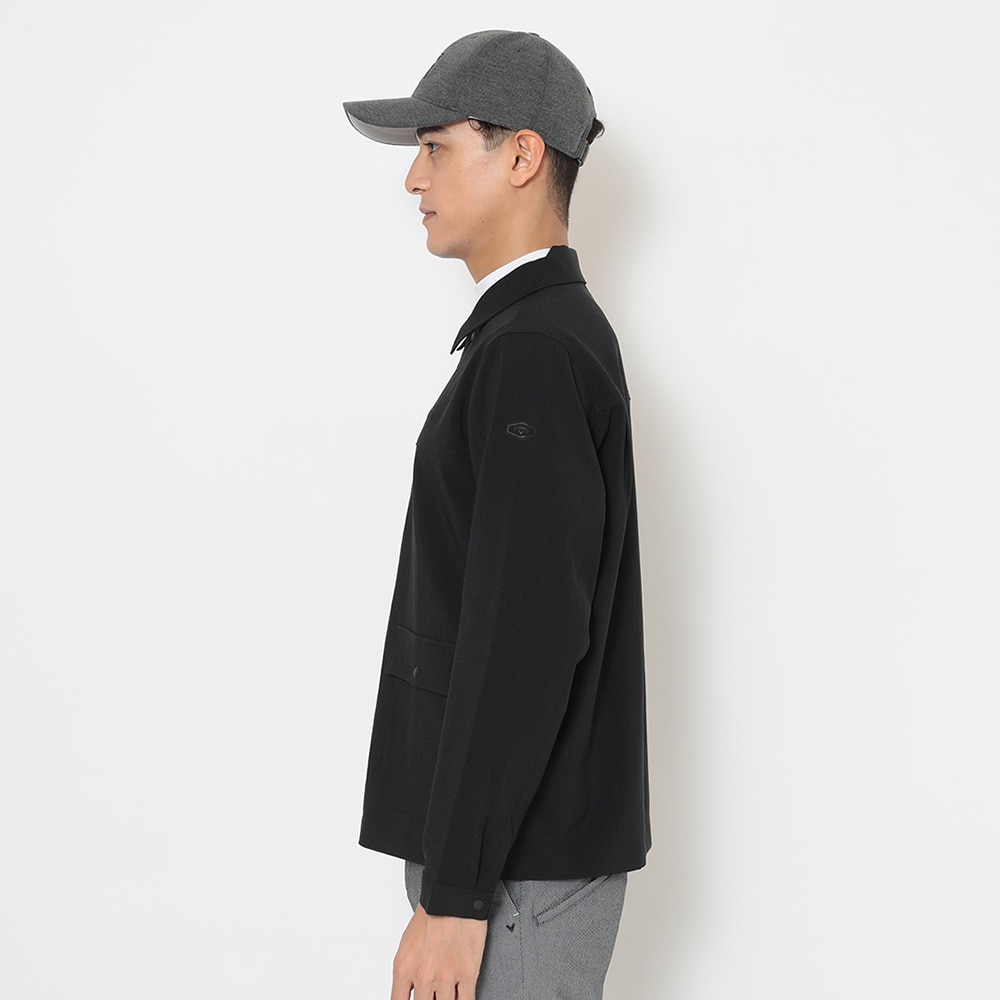 新品未使用Callaway ゴルフウェアー　ブラック 黒　ジャケット Mサイズ Callaway キャロウェイ 8WAYストレッチ シワポリエステル 中綿 コーチ