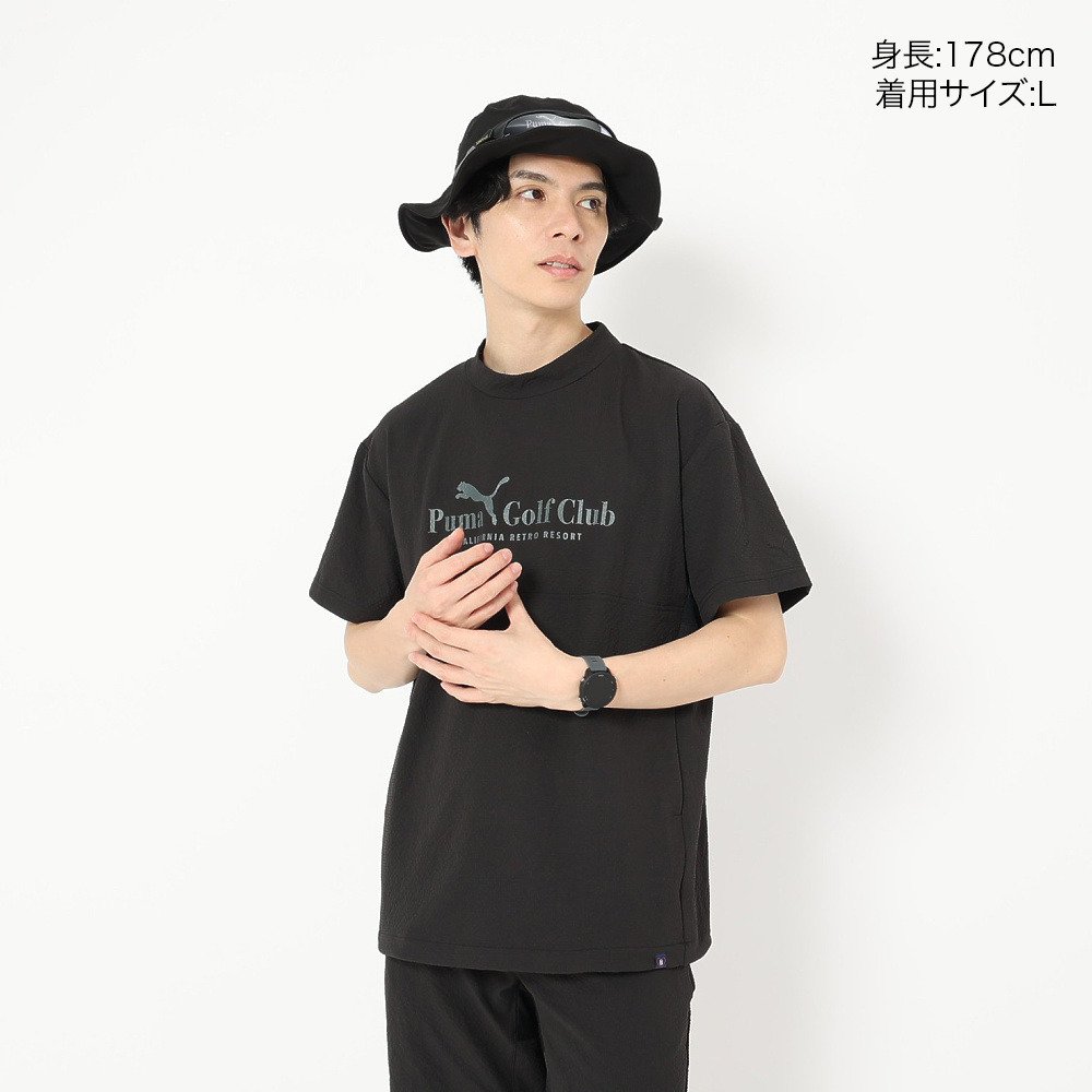 プーマ（PUMA）（メンズ）ゴルフウェア 半袖 アウター ウーブンピステ 638993-01