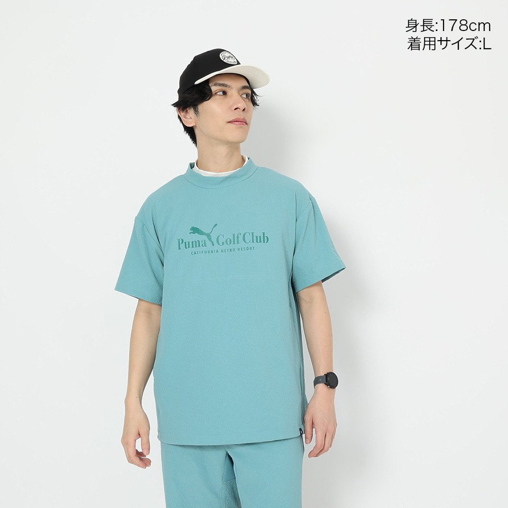 プーマ（PUMA）（メンズ）ゴルフウェア 半袖 アウター ウーブンピステ 638993-03