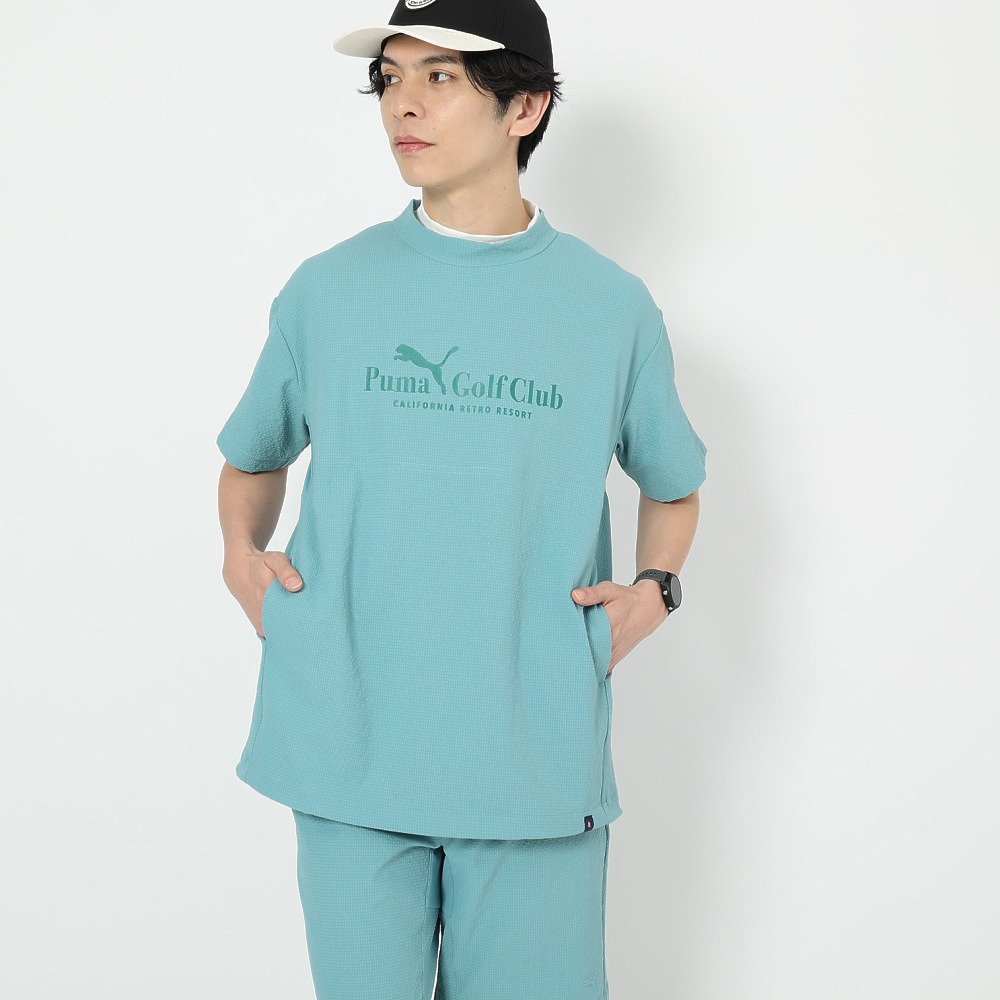 プーマ（PUMA）（メンズ）ゴルフウェア 半袖 アウター ウーブンピステ 638993-03
