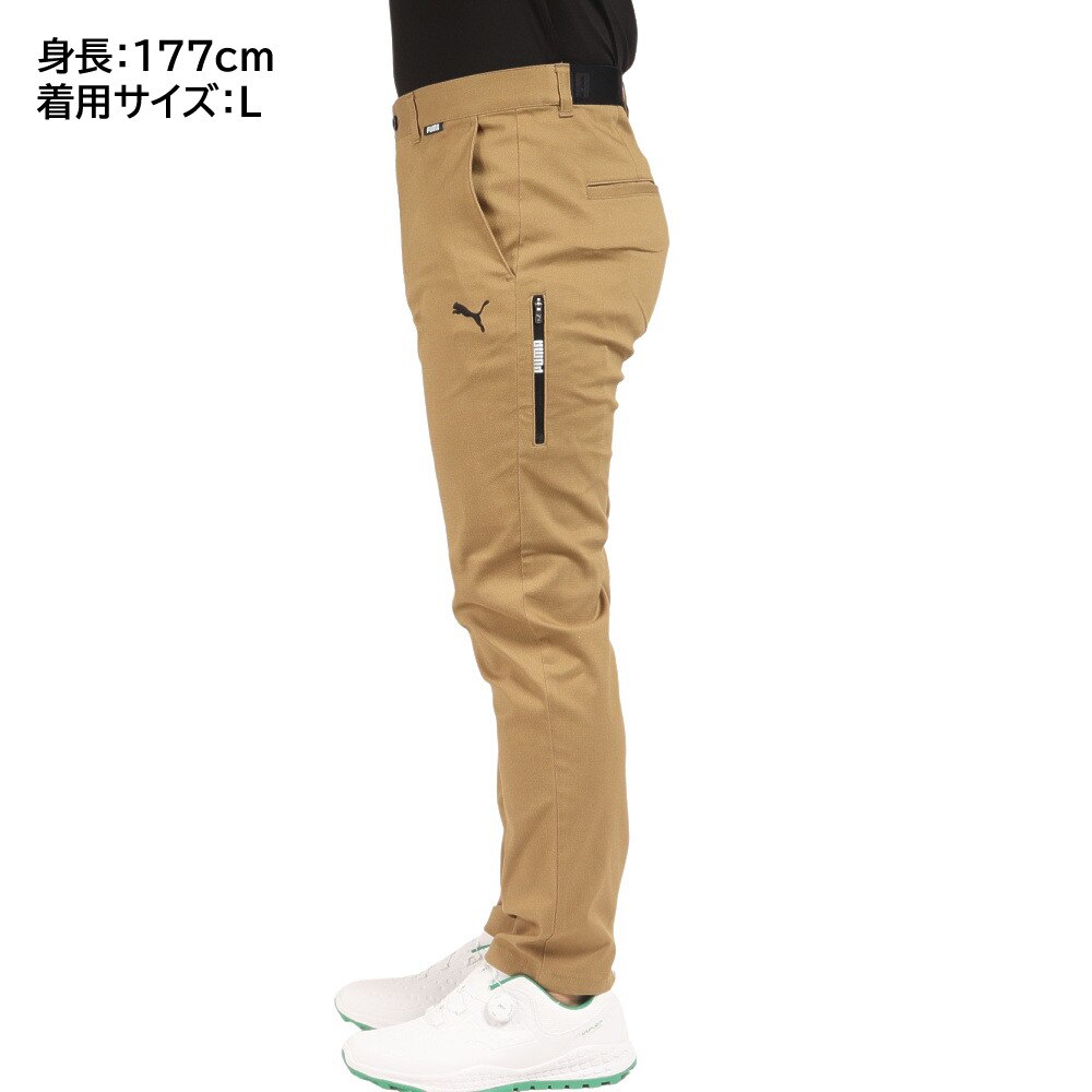 プーマ（PUMA）（メンズ）ゴルフウェア ストレッチ 快適 裾上げ済み 防透性 リラックス テーパードパンツ 539339-02★★★