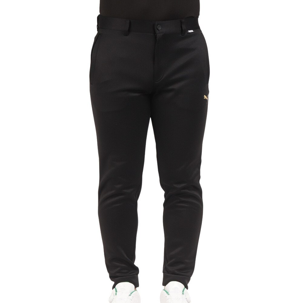 プーマ（PUMA）（メンズ）ゴルフウェア ストレッチ ニット 裾上げ済み リラックス 5ポケット ジョガーパンツ 539342-01