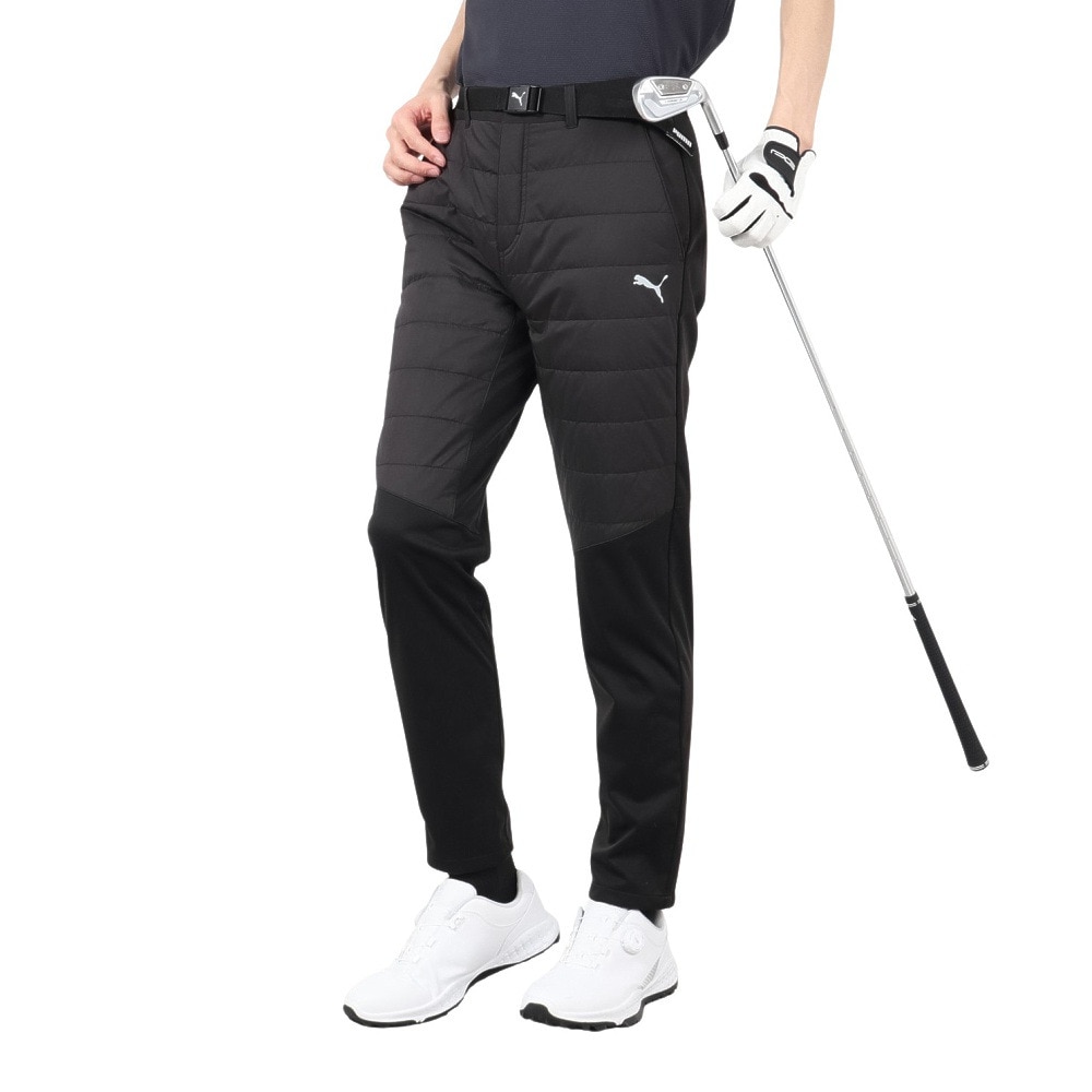 プーマ（PUMA）（メンズ）ゴルフウェア ストレッチパデッドパンツ ベルト付き 539337-01