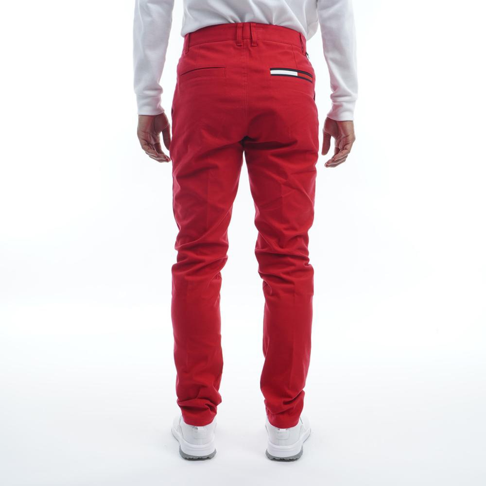 トミー ヒルフィガー ゴルフ（TOMMY HILFIGER GOLF）（メンズ）ゴルフウェア ベーシック テーパードパンツ THMA272-RED
