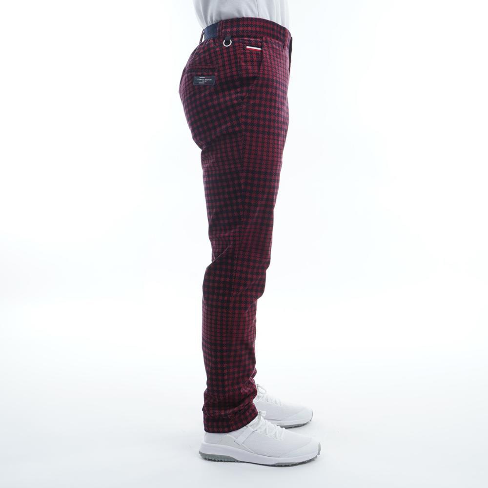 トミー ヒルフィガー ゴルフ（TOMMY HILFIGER GOLF）（メンズ）ゴルフウェア 千鳥チェック柄 テーパードパンツ THMA281-BRD