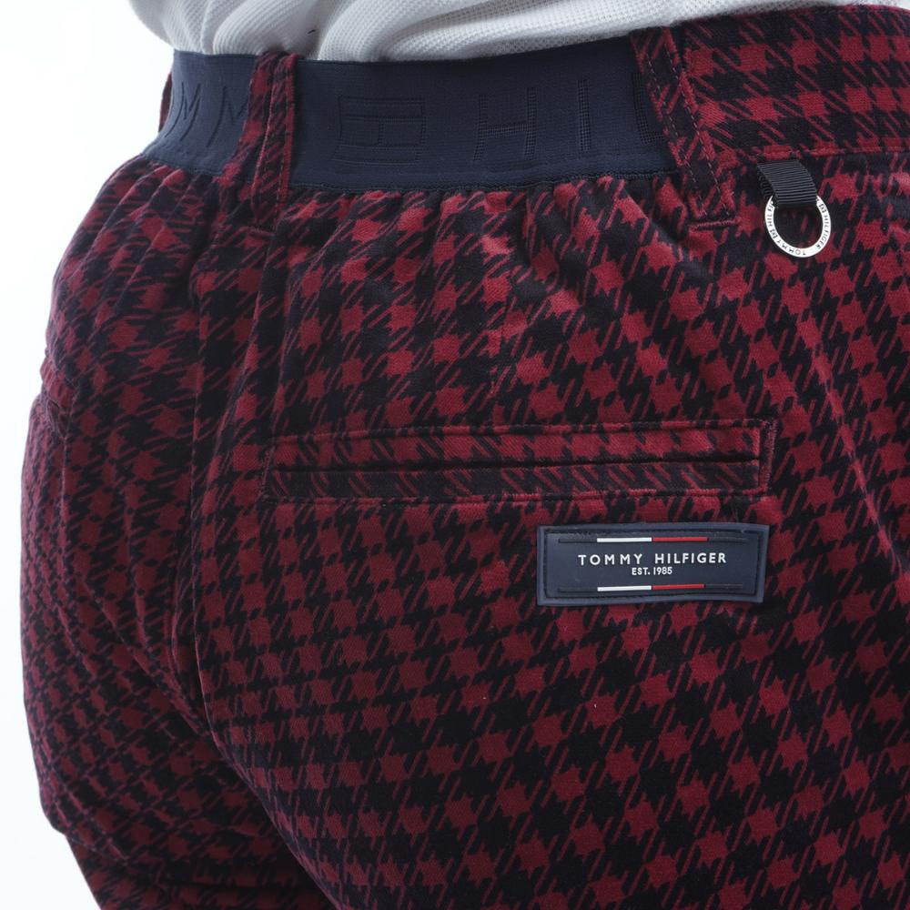 トミー ヒルフィガー ゴルフ（TOMMY HILFIGER GOLF）（メンズ）ゴルフウェア 千鳥チェック柄 テーパードパンツ THMA281-BRD