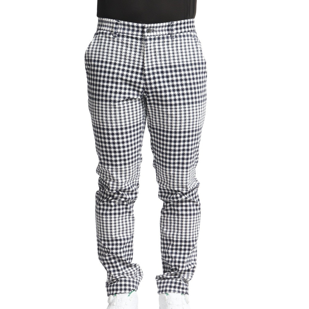 トミー ヒルフィガー ゴルフ（TOMMY HILFIGER GOLF）（メンズ）ゴルフウェア 千鳥チェック柄 テーパードパンツ THMA281-NVY