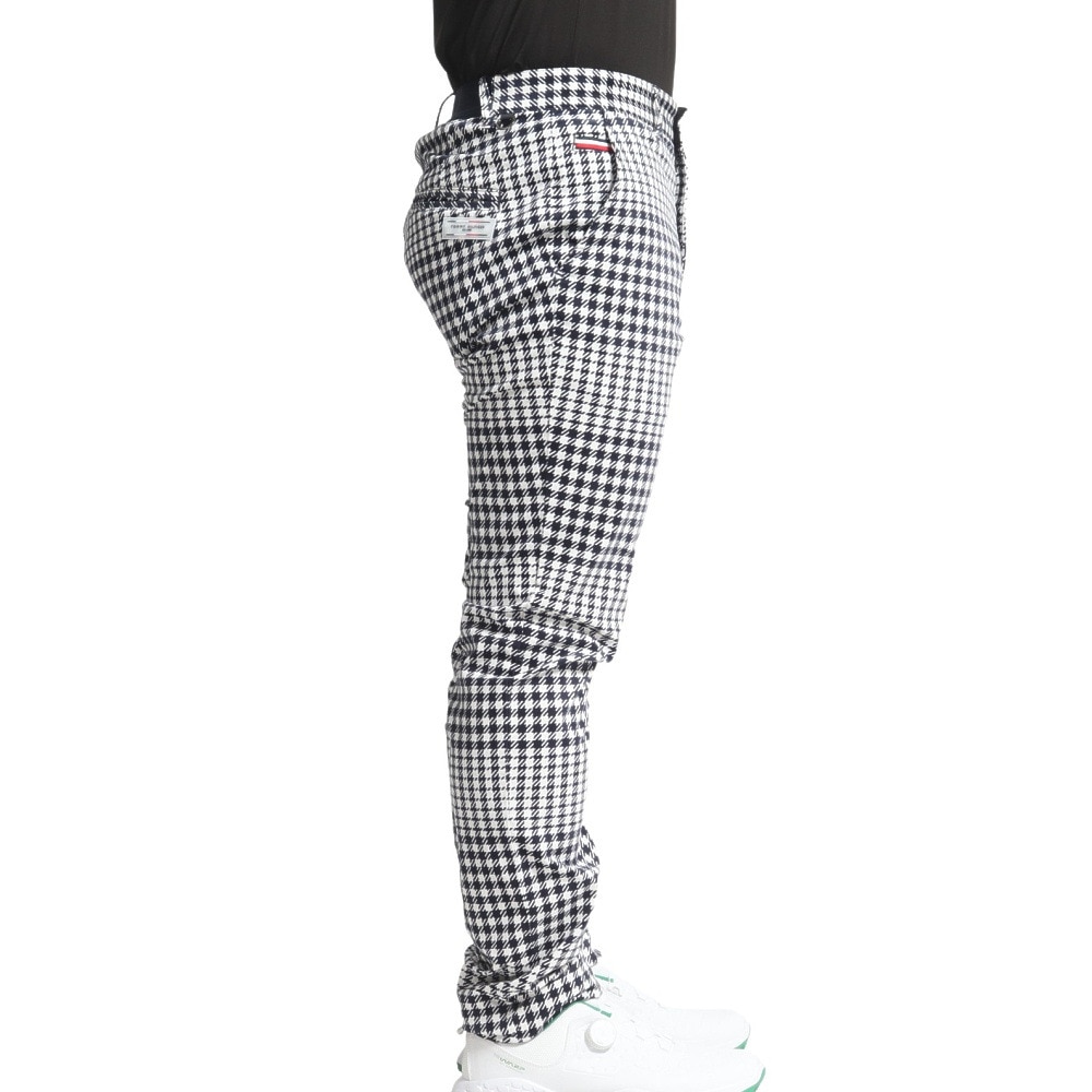トミー ヒルフィガー ゴルフ（TOMMY HILFIGER GOLF）（メンズ）ゴルフウェア 千鳥チェック柄 テーパードパンツ THMA281-NVY