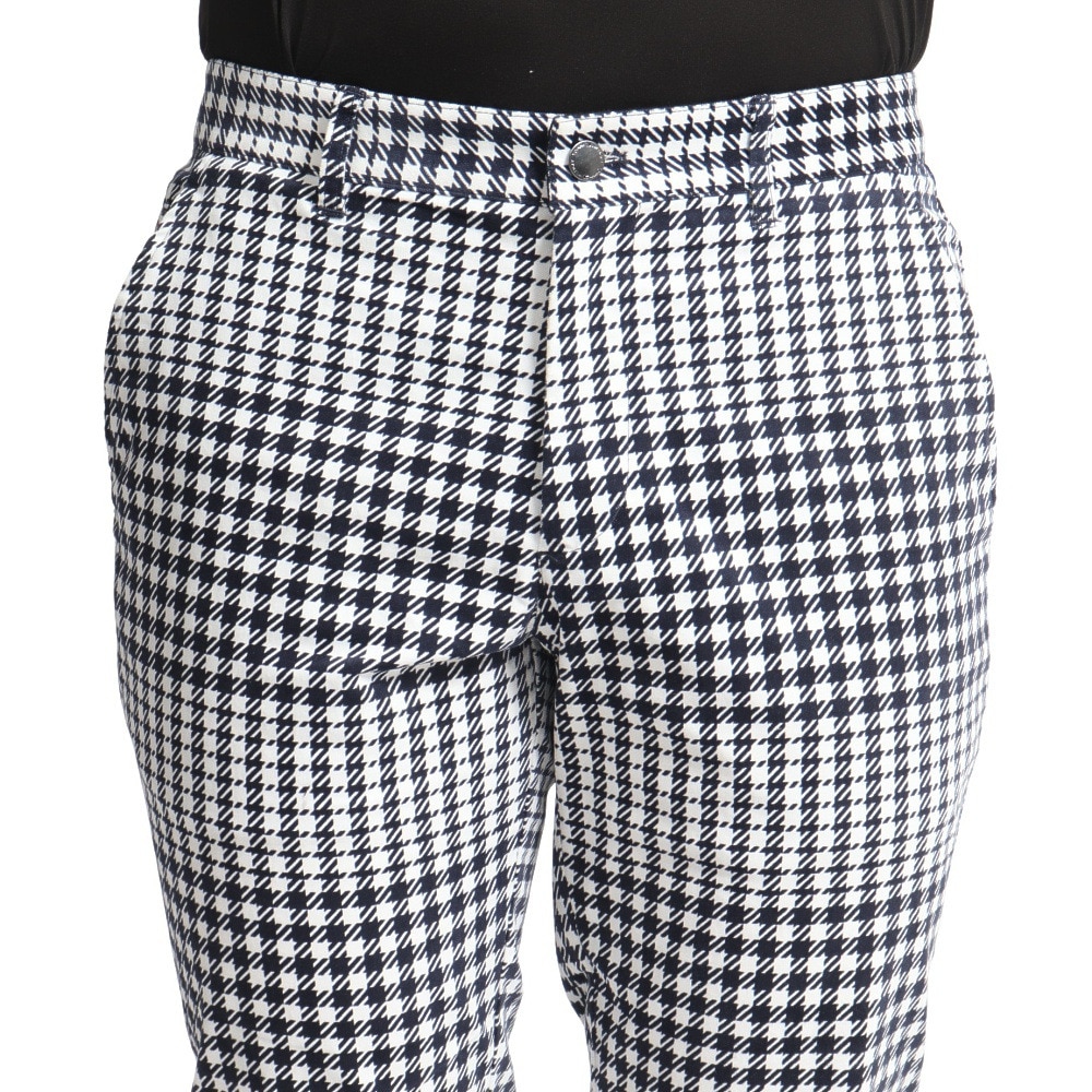 トミー ヒルフィガー ゴルフ（TOMMY HILFIGER GOLF）（メンズ）ゴルフウェア 千鳥チェック柄 テーパードパンツ THMA281-NVY