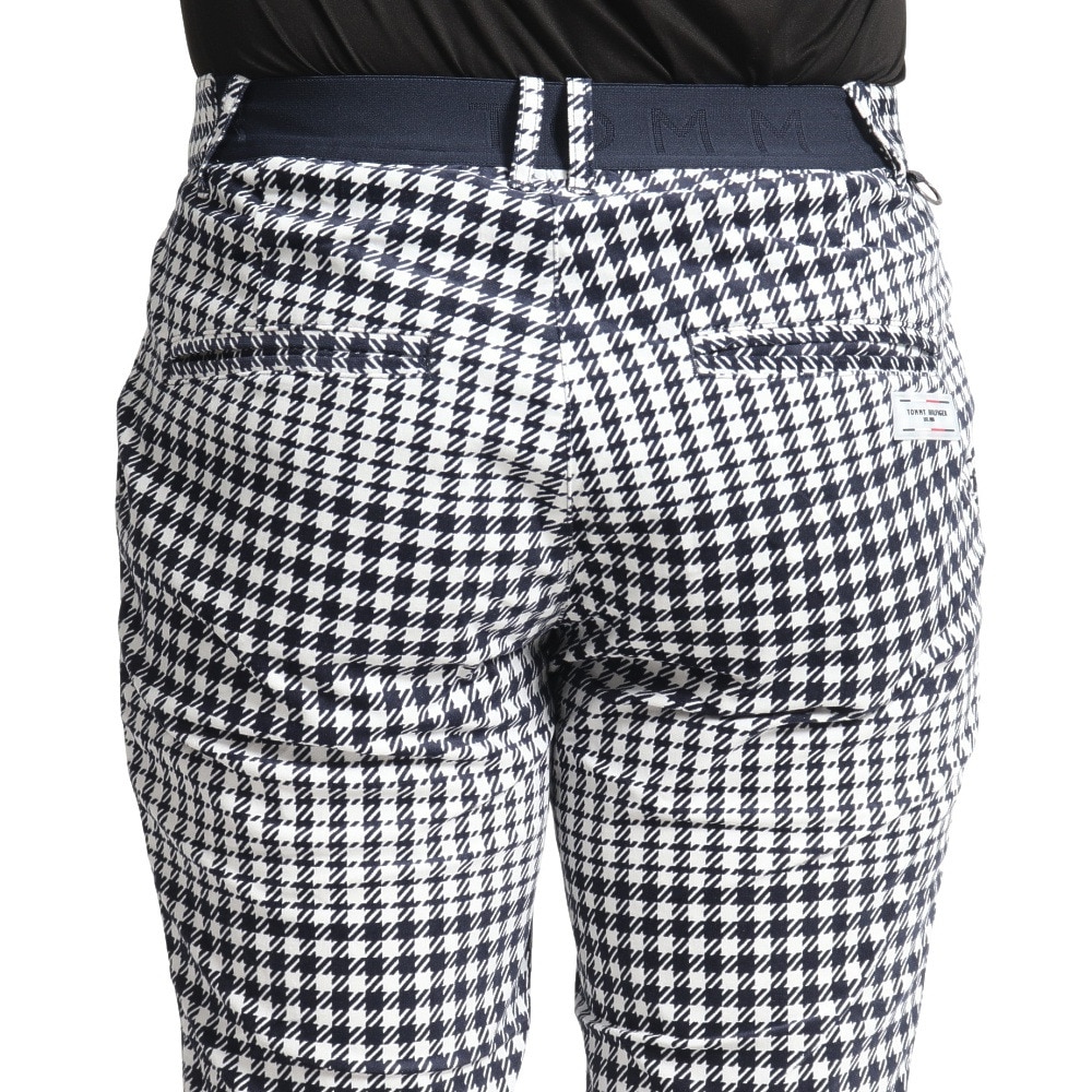 トミー ヒルフィガー ゴルフ（TOMMY HILFIGER GOLF）（メンズ）ゴルフウェア 千鳥チェック柄 テーパードパンツ THMA281-NVY