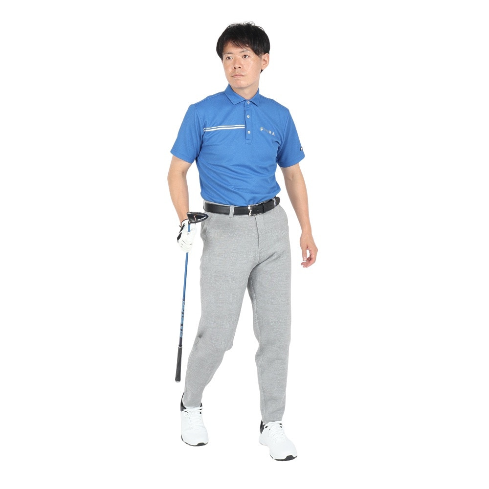 フィドラ（FIDRA）（メンズ）ゴルフウェア 9分丈 ニット ベーシック パンツ FD5NTD14 GRY.