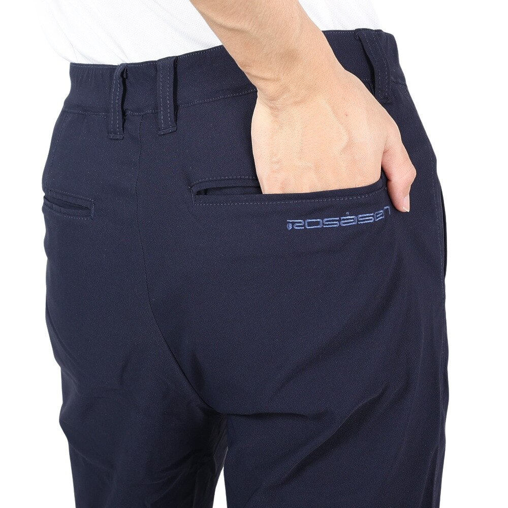 ROSASEN（メンズ）ゴルフウェア 接触冷感 ロングパンツ レーヨンナイロンストレッチタフタパンツ 044-78213-098