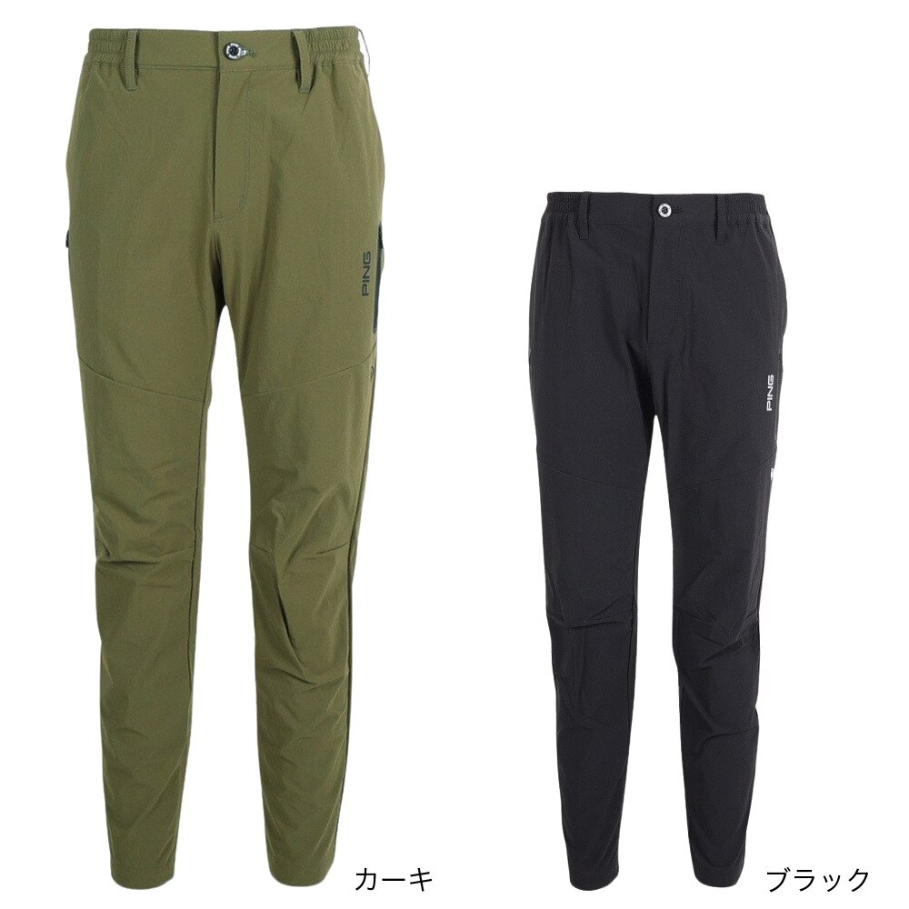 ピン（PING）（メンズ）ゴルフウェア 裏ドットコーデュラナイロンストレッチ テーパードパンツ 621-3131107-010