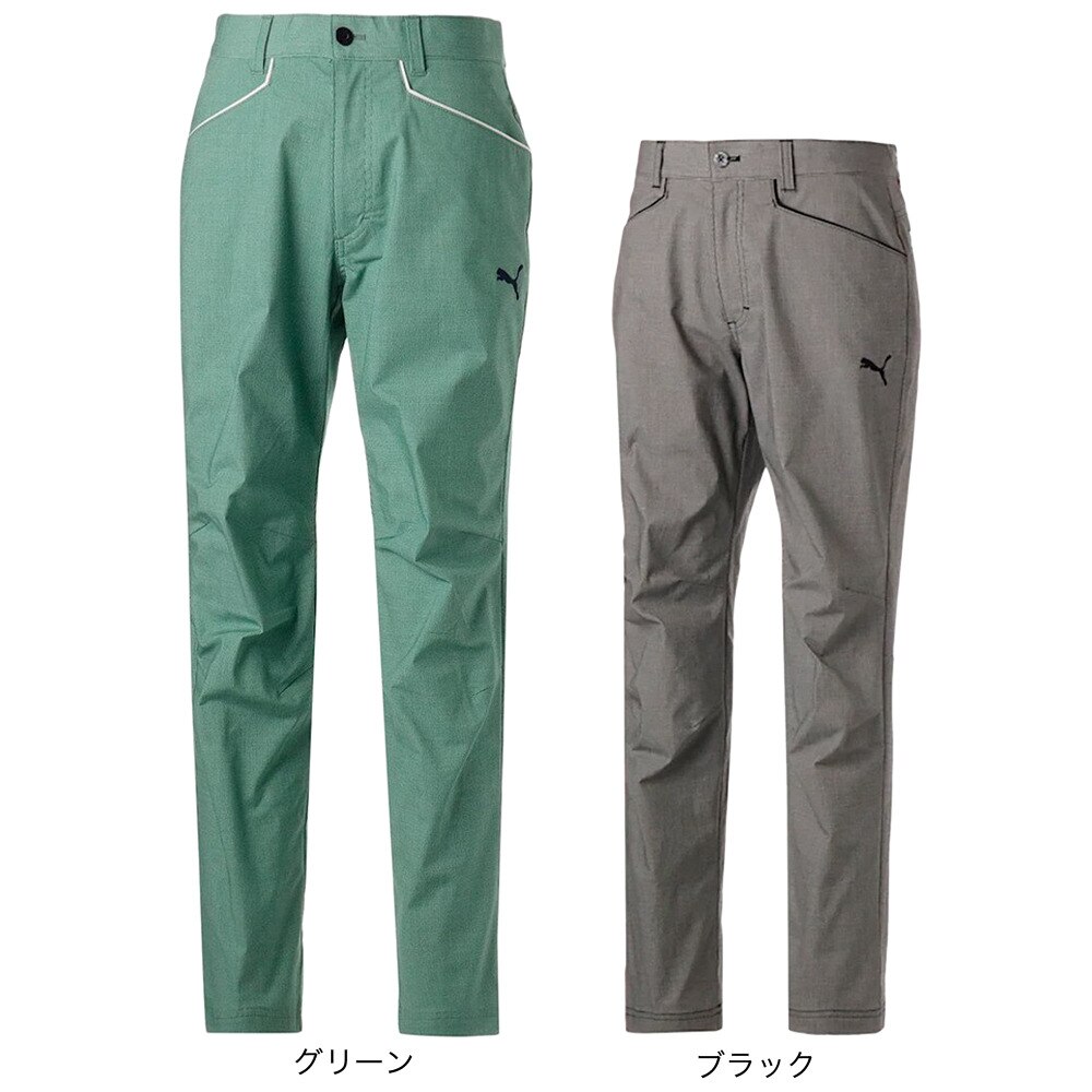 プーマ（PUMA）（メンズ）ゴルフウェア  ゴルフ ストレッチ 千鳥格子 3D テーパードパンツ 622413-02