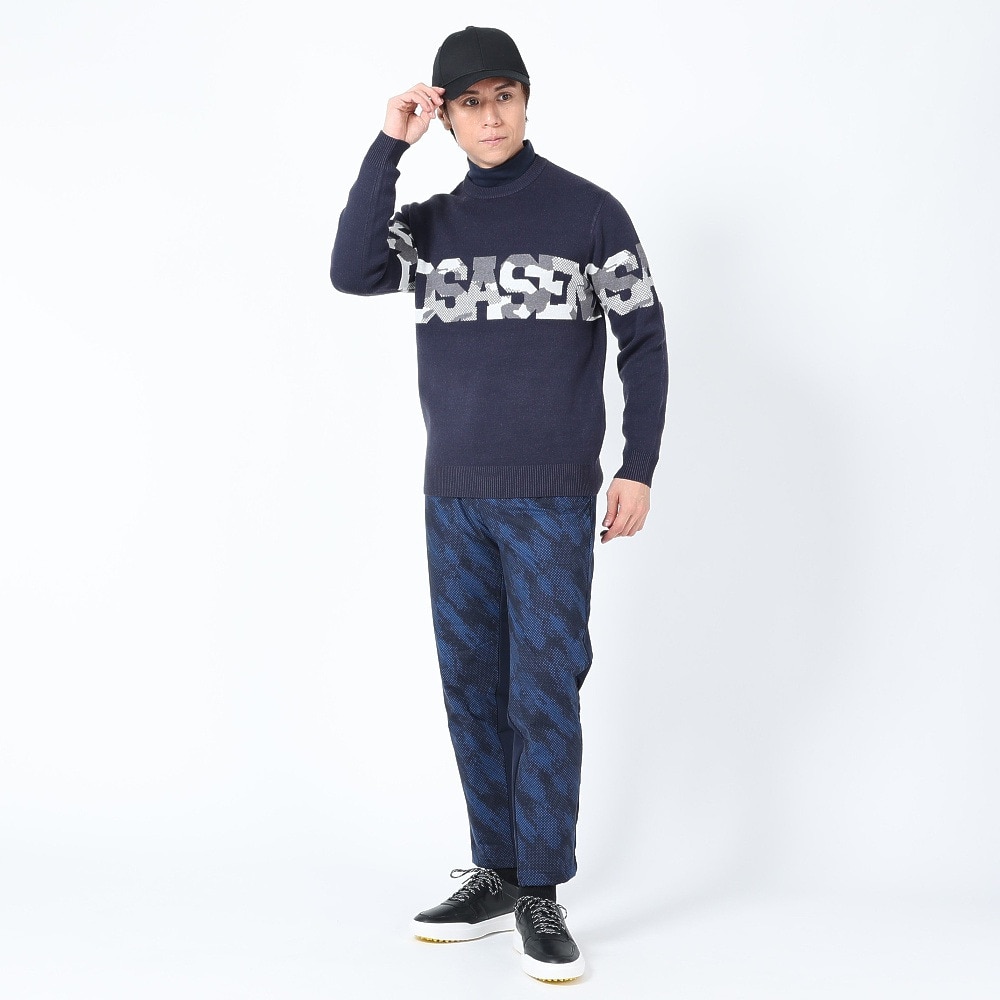 ROSASEN（メンズ）ゴルフウェア 保温 ストレッチリップドット迷彩パンツ 044-79111-098