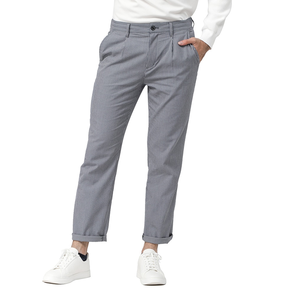 ROSASEN（メンズ）ゴルフウェア ロングパンツ ストレッチストライプパンツ 044-71311-098