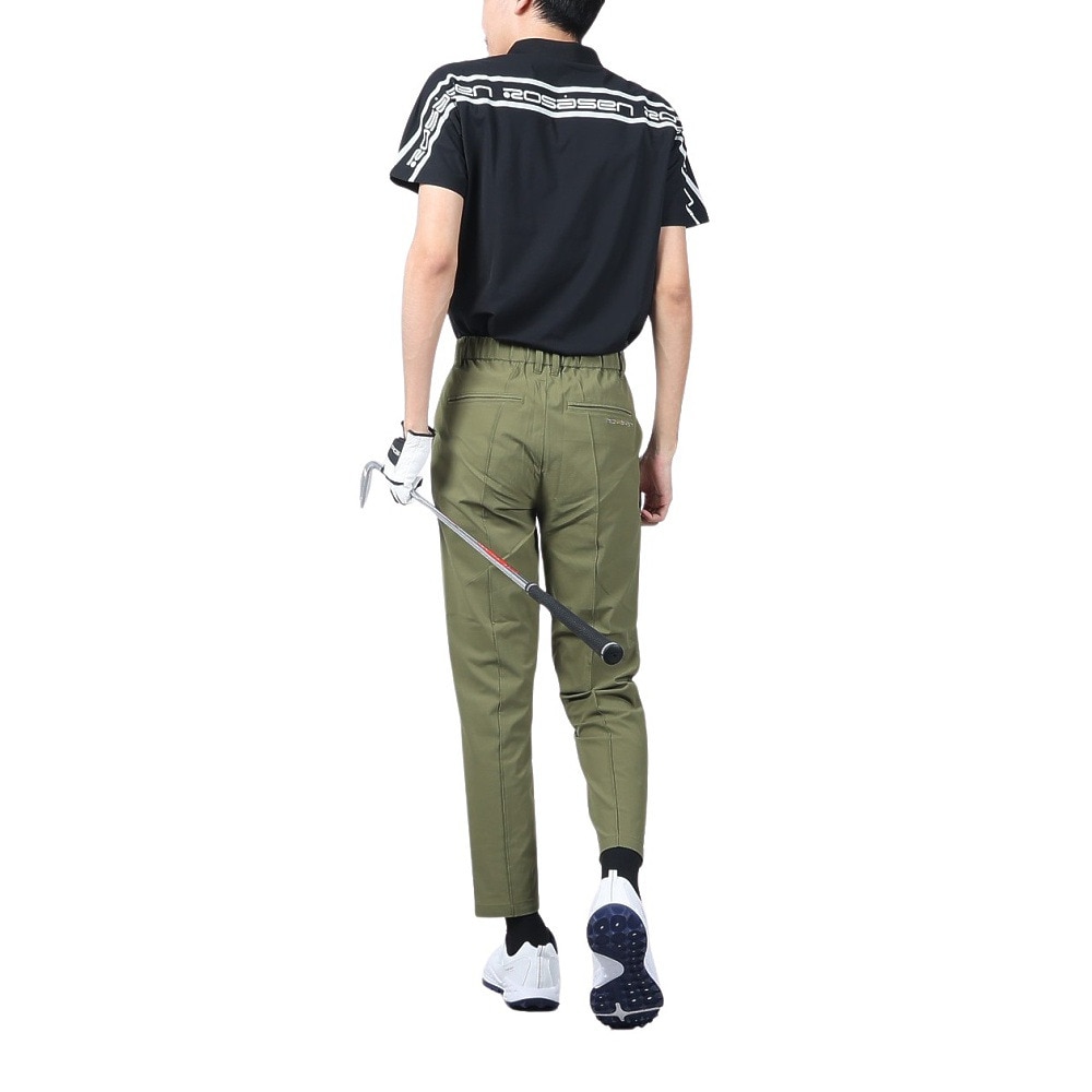 ROSASEN（メンズ）ゴルフウェア 撥水 ロングパンツ ストレッチ リップストップパンツ 044-71313-027