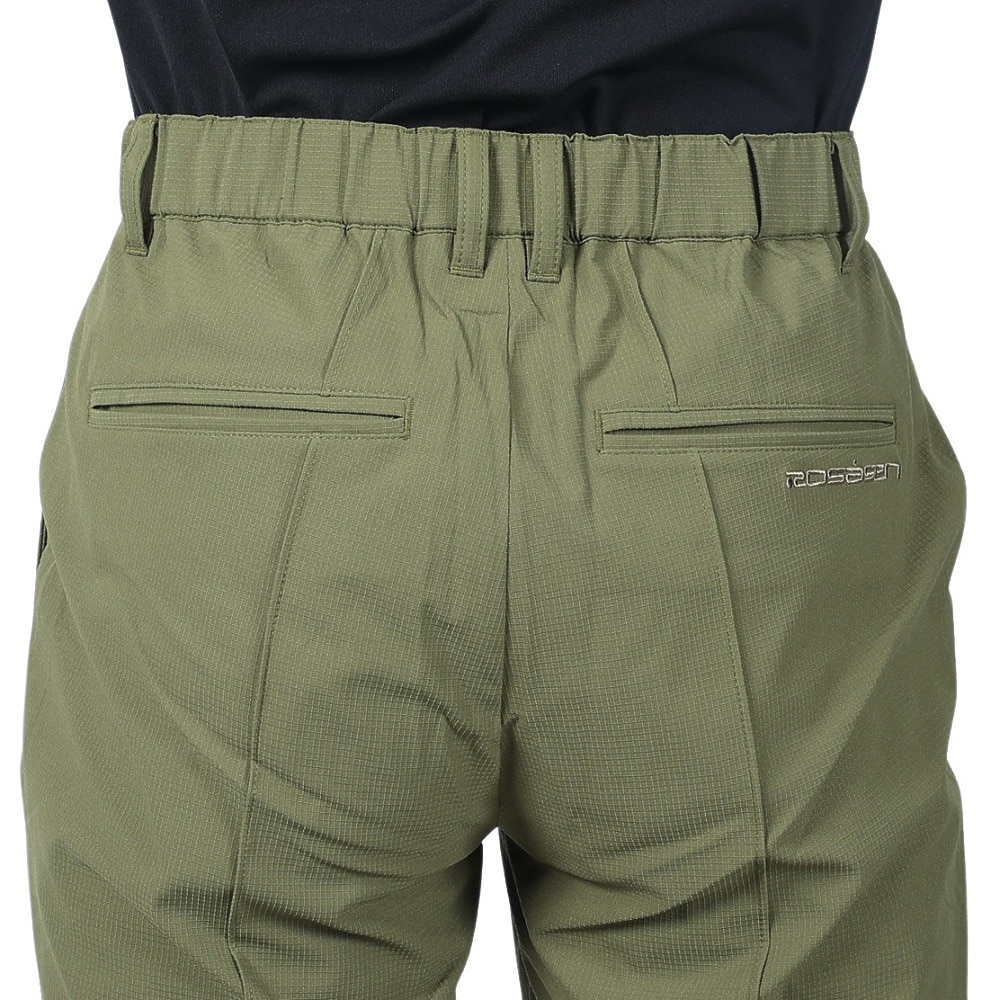 ROSASEN（メンズ）ゴルフウェア 撥水 ロングパンツ ストレッチ リップストップパンツ 044-71313-027