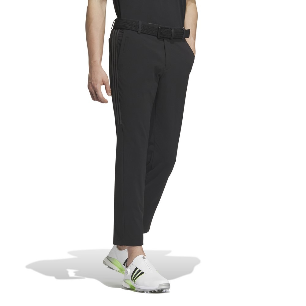 アディダス（adidas）（メンズ）ゴルフウェア スリーストライプス 4WAYストレッチ 撥水アンクルパンツ IKK84-IN9011BK