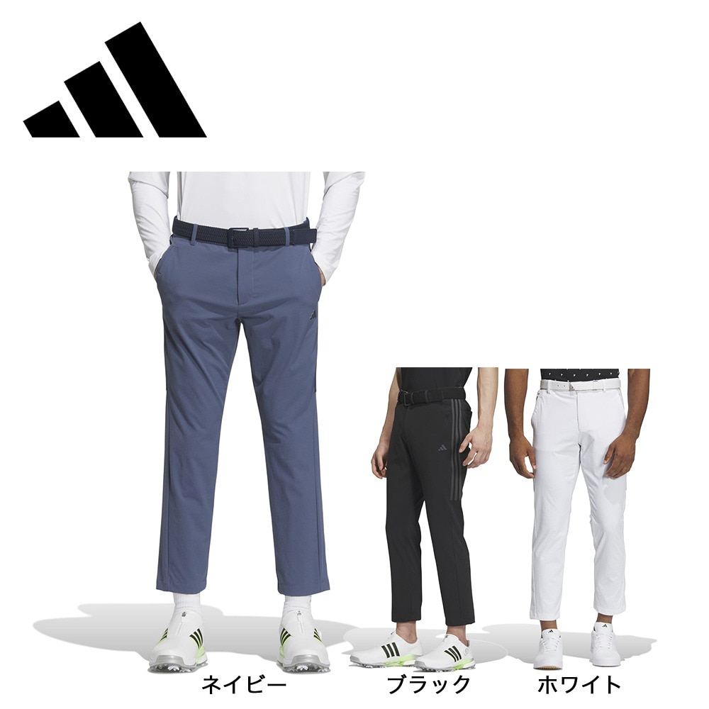 アディダス（adidas）（メンズ）ゴルフウェア スリーストライプス 4WAYストレッチ 撥水アンクルパンツ IKK84-IN9010W