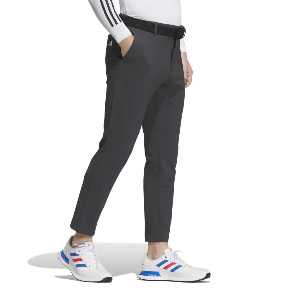アディダス（adidas）（メンズ）ゴルフウェア 吸汗速乾 4WAYストレッチ シアサッカーアンクルパンツ IKK86-IN9020BK