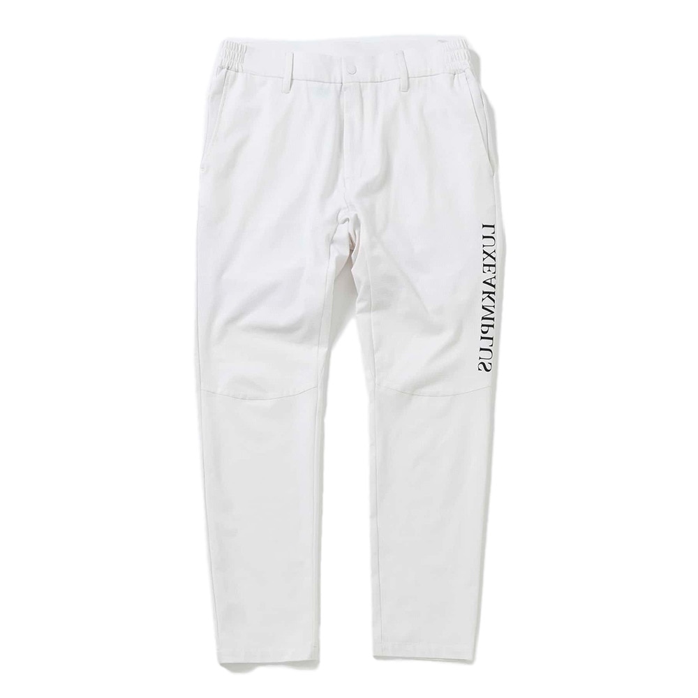 リュクスエイケイエムプラス（LUXEAKMPLU）（メンズ）ゴルフウェア VENTILATION ロングパンツ LAB-24003white