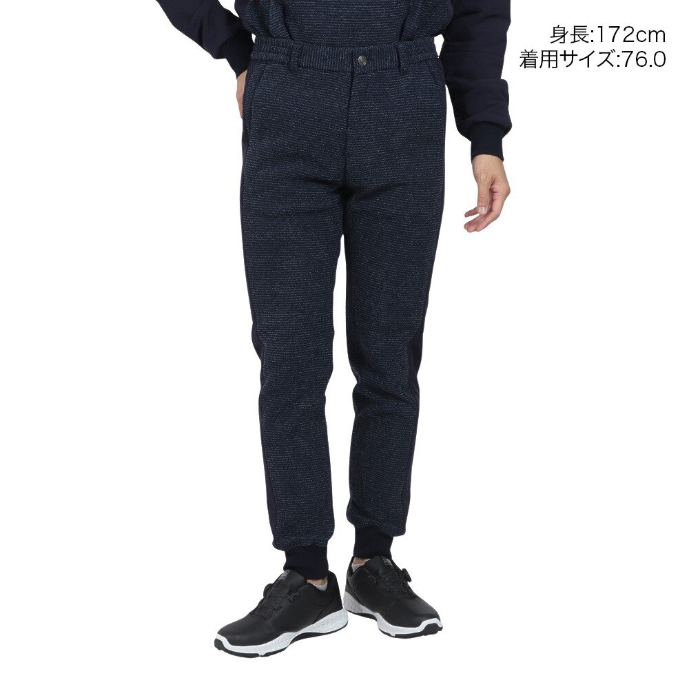ROSASEN（メンズ）ゴルフウェア 保温 変形カノコ裏起毛×タフタパンツ 044-72112-098-24AW