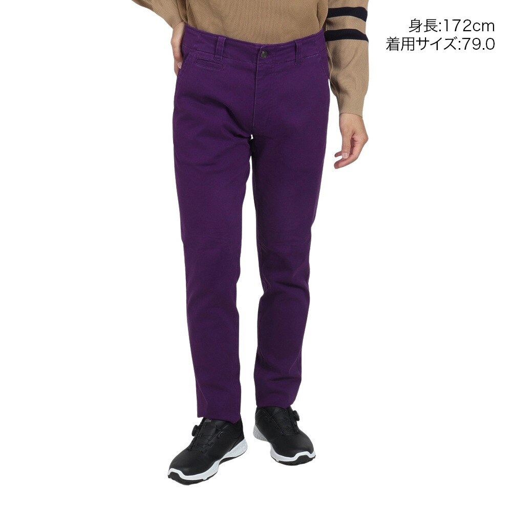 ROSASEN（メンズ）ゴルフウェア 裏起毛 定番チノストレッチパンツ 044-72911-083-24AW