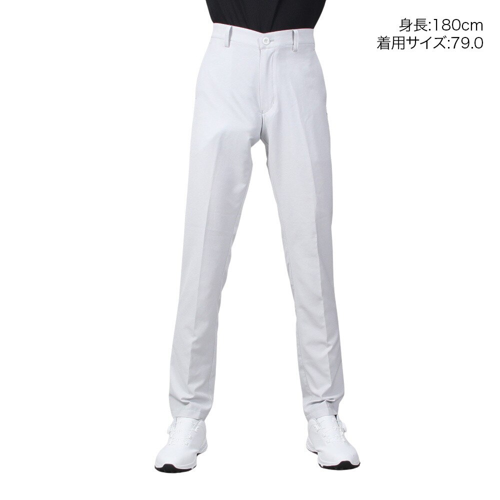 スリクソン（SRIXON）（メンズ）ゴルフウェア 撥水 ストレッチ シャドーストライプロングパンツ RGMVJD02 GY02