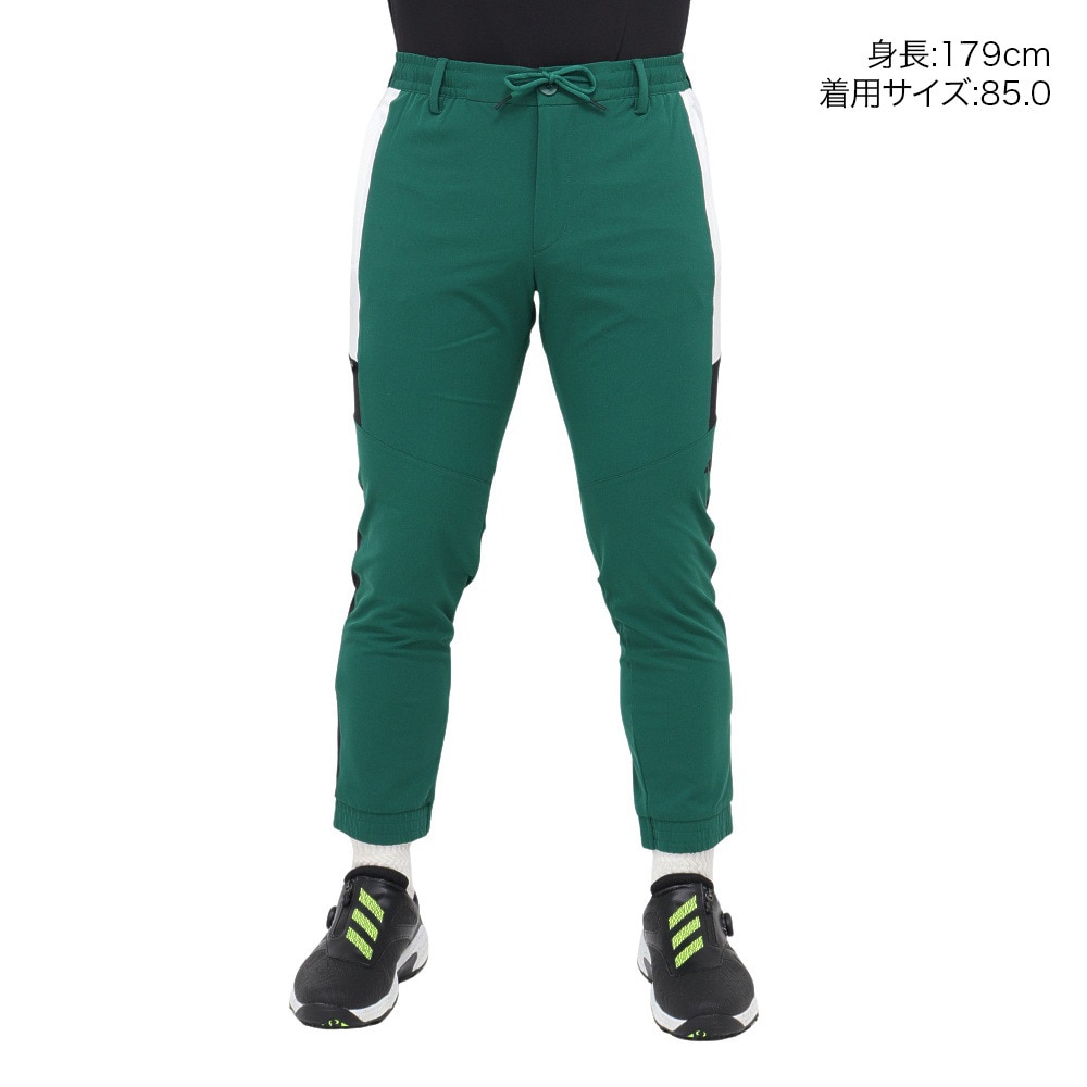 アディダス（adidas）（メンズ）ゴルフウェア ツイストウィーブ EX-Stretch アーカイブ トラックジョガーパンツ JSC06-IM7231 GRN