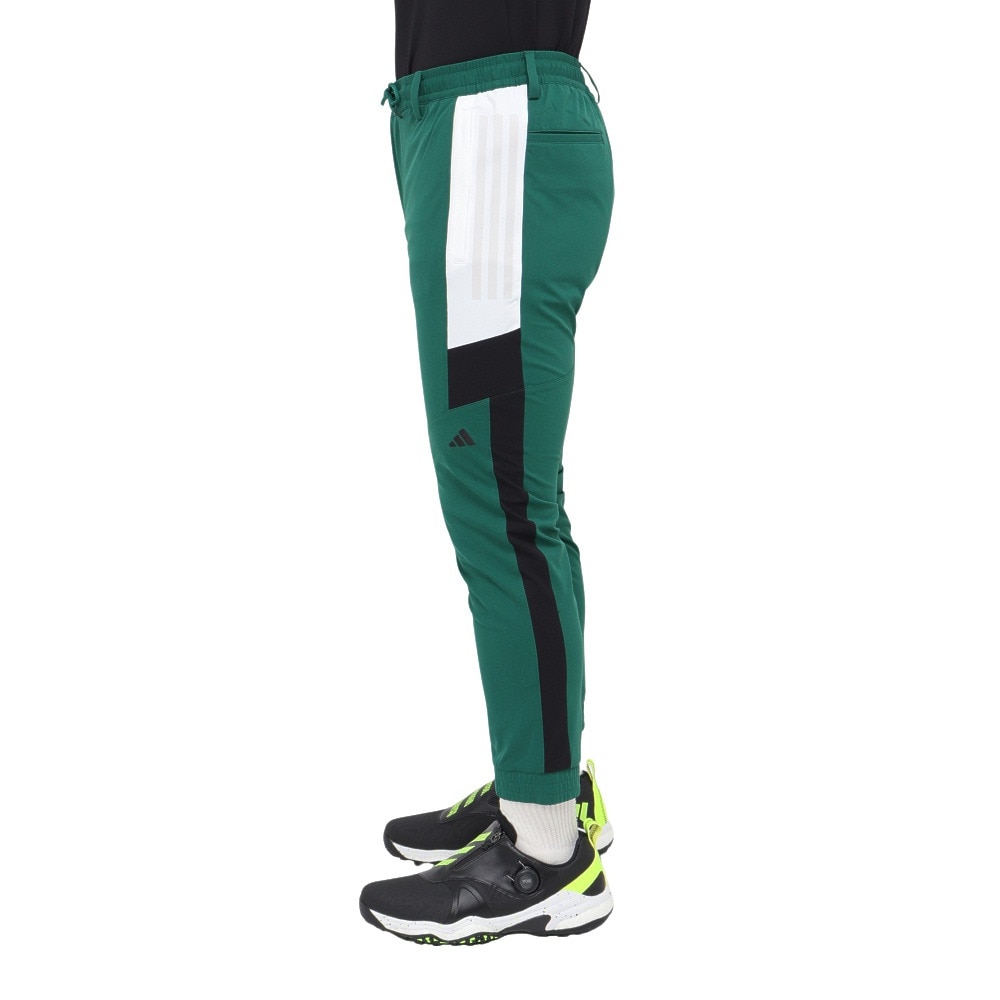アディダス（adidas）（メンズ）ゴルフウェア ツイストウィーブ EX-Stretch アーカイブ トラックジョガーパンツ JSC06-IM7231 GRN