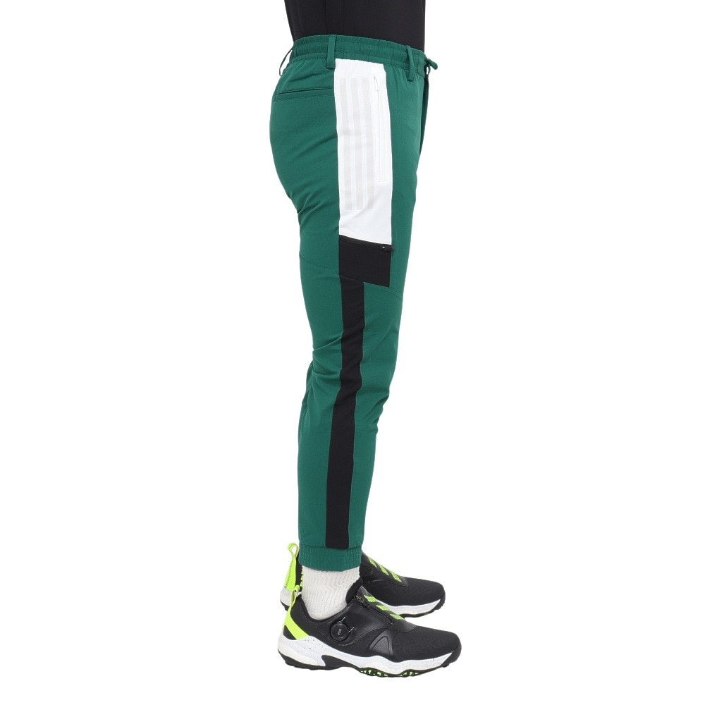アディダス（adidas）（メンズ）ゴルフウェア ツイストウィーブ EX-Stretch アーカイブ トラックジョガーパンツ JSC06-IM7231 GRN