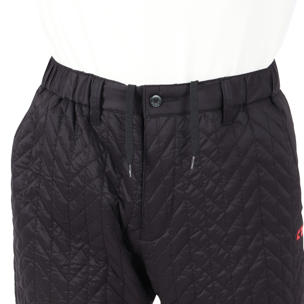 フィドラ（FIDRA）（メンズ）ゴルフウェア 中綿 ヘリンボーンキルトイージーパンツ FV5STD18 BLK